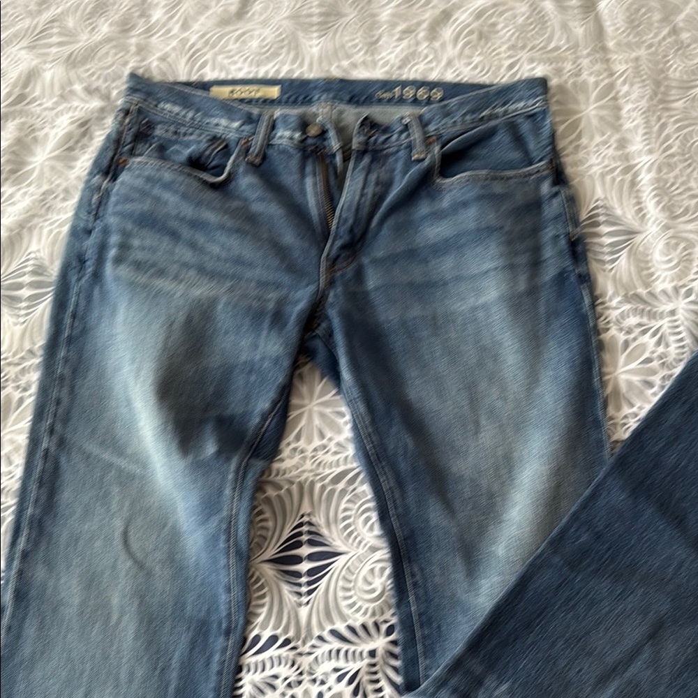 GAP Blue Bootcut Jeans with Vintage Fading